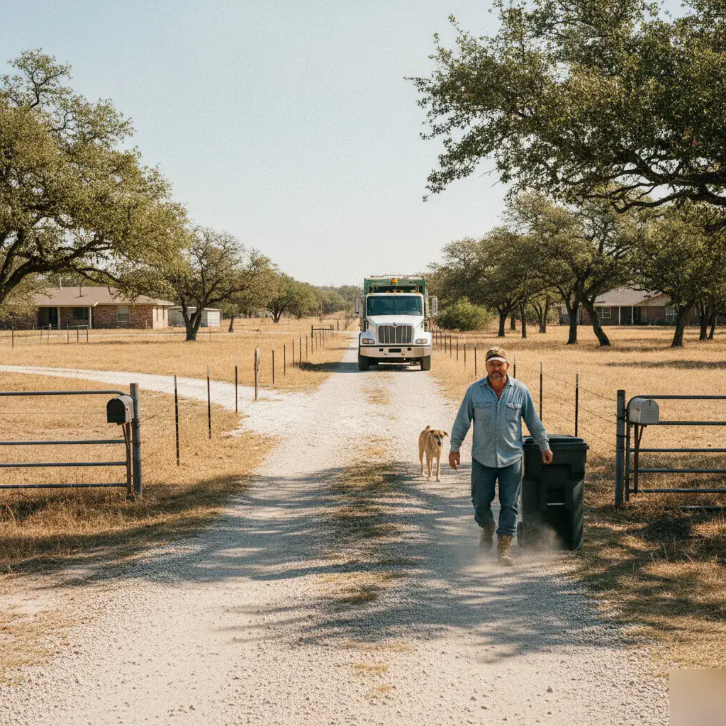 Residential street trash service in the Echols, TX area