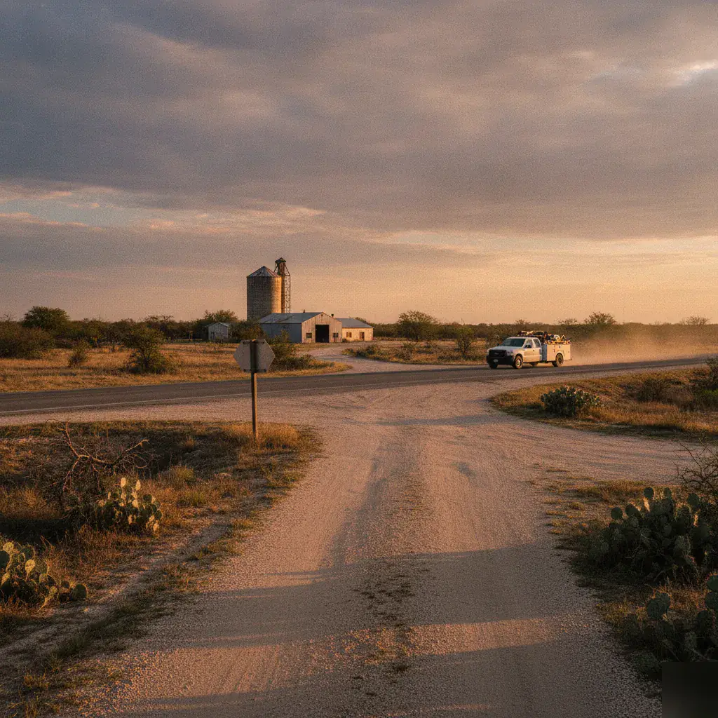 Waste service at the rural crossroads community of Watt, TX